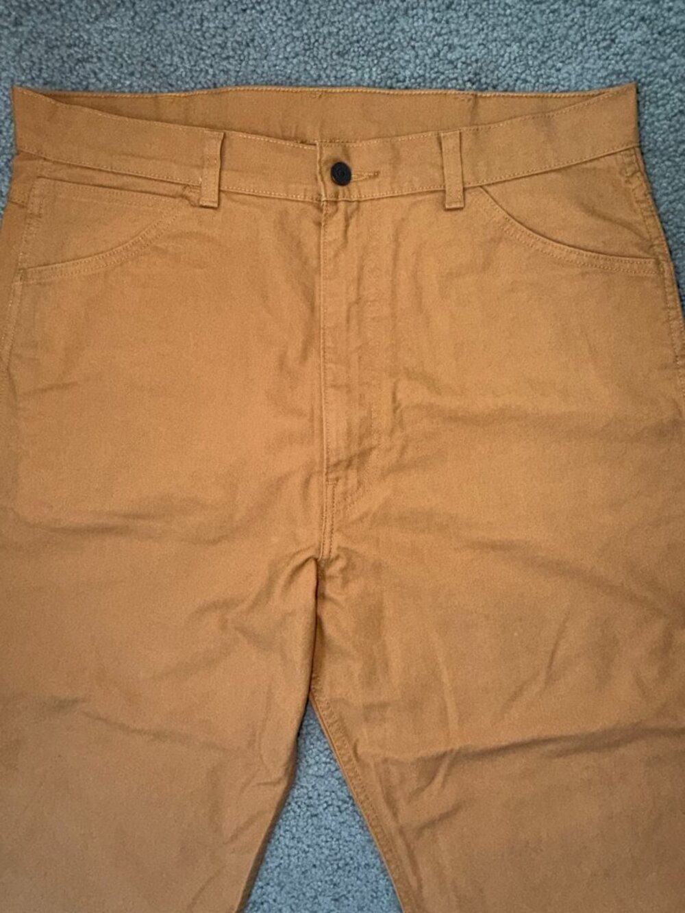 Levi’s Skateboarding Cropped Carpenter Pants Duck Canvas Brown Sugar - Sz. 36x27 - Picture 2 of 12